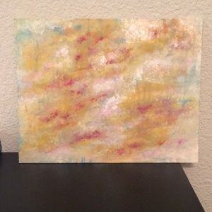 unframed canvas painting